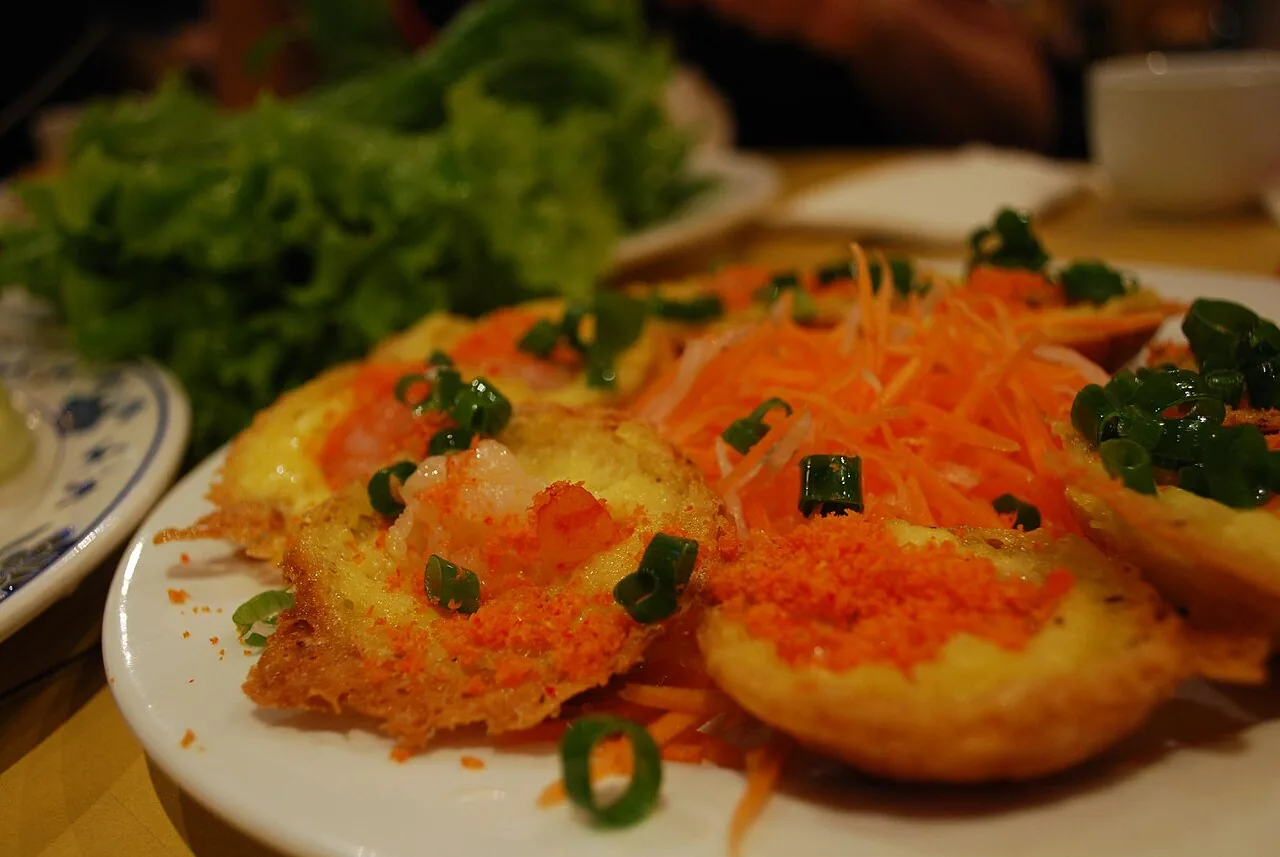 Banh Khot — Vung Tau's signature coconut rice cakes with fresh shrimp