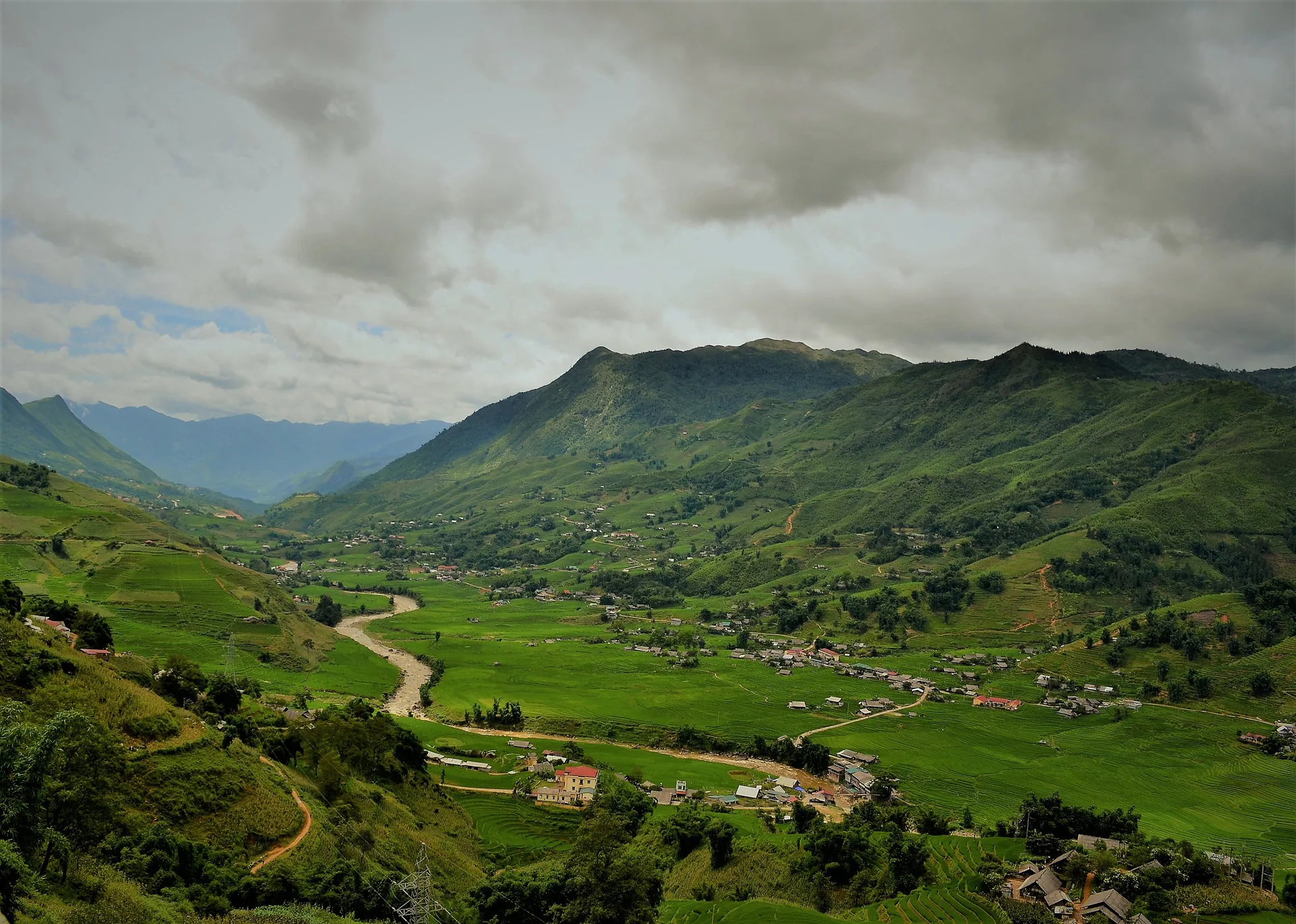 Vietnam northern highlands terraced rice — the landscape surrounding Bac Ha is as scenic as the market itself