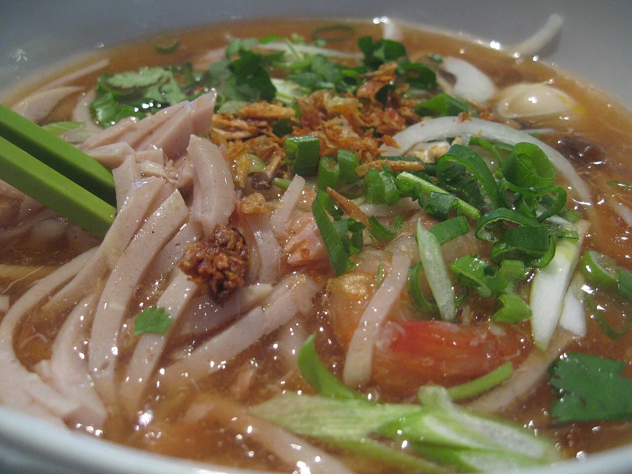 Banh Canh Lang Co — thick crab noodle soup unique to this stretch of coast