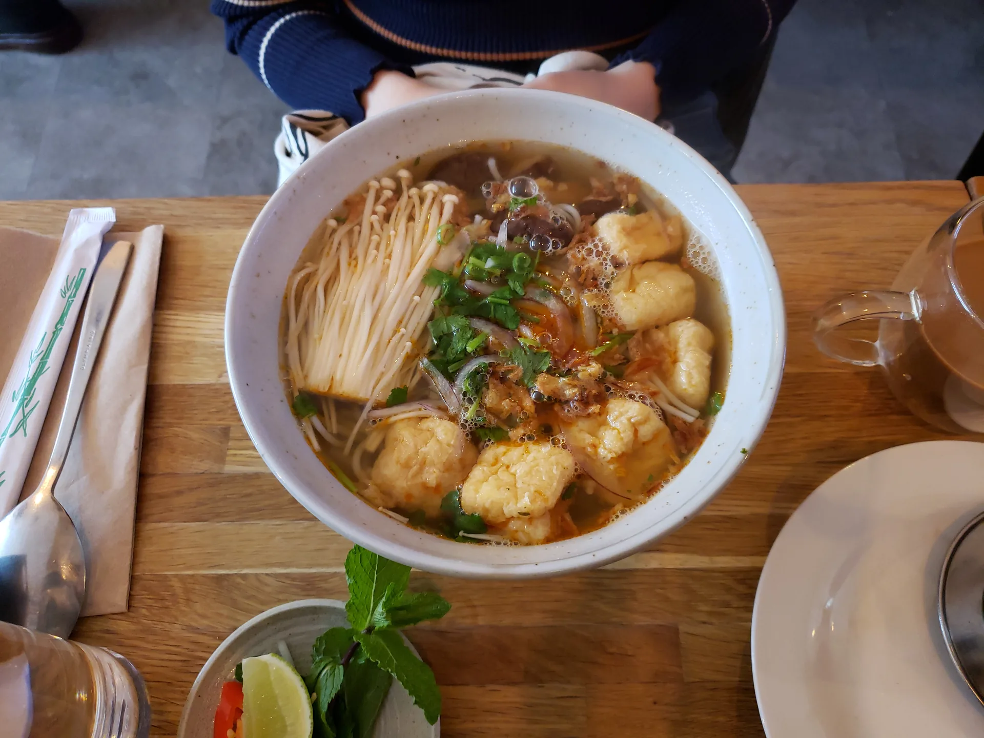 Vietnamese vegetarian food tofu mushroom — Buddhist chay cuisine uses elaborate mock meats made from soy and wheat gluten