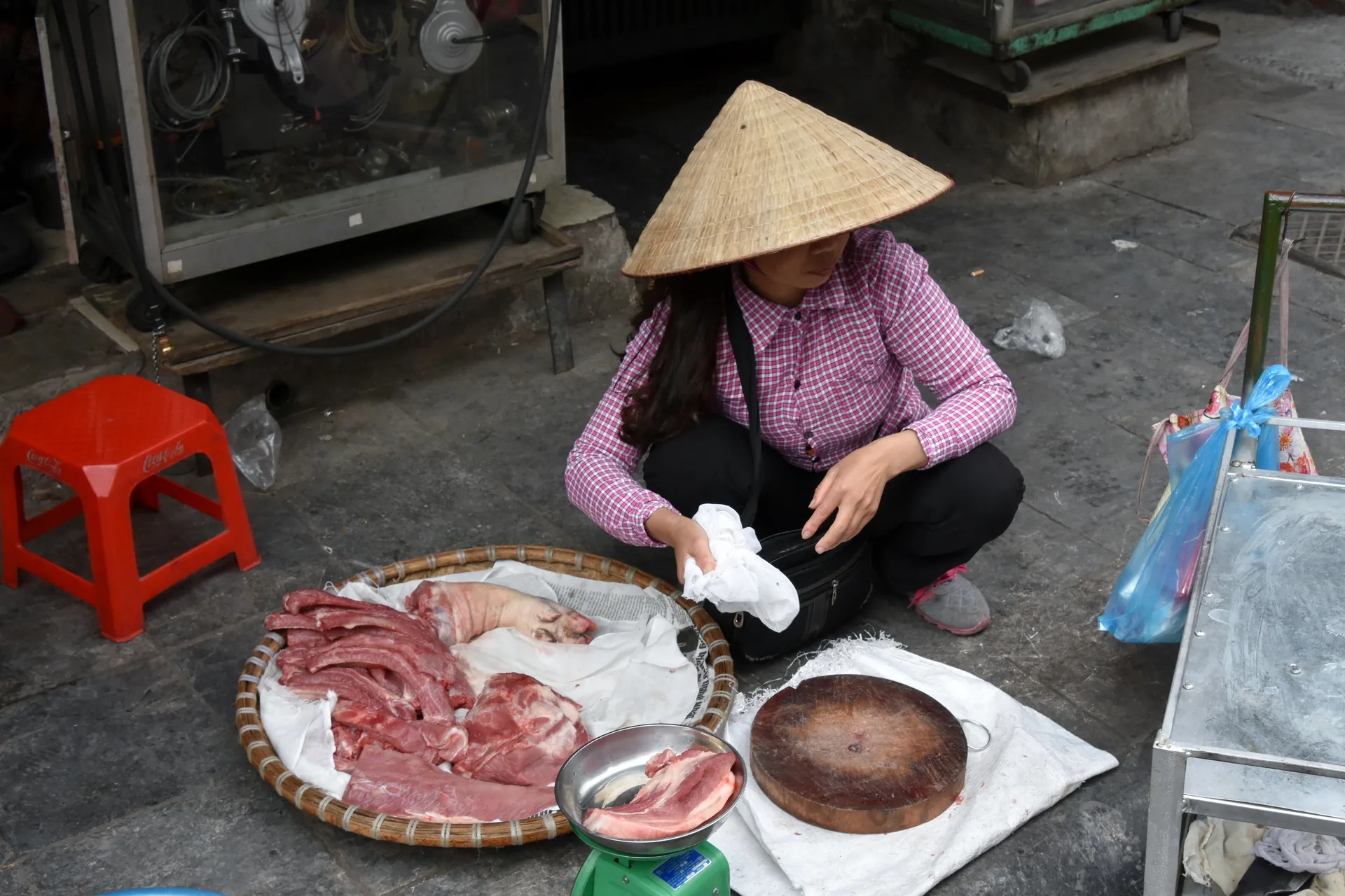 A roadside market stop — the best motorbike experiences happen when you slow down and look around
