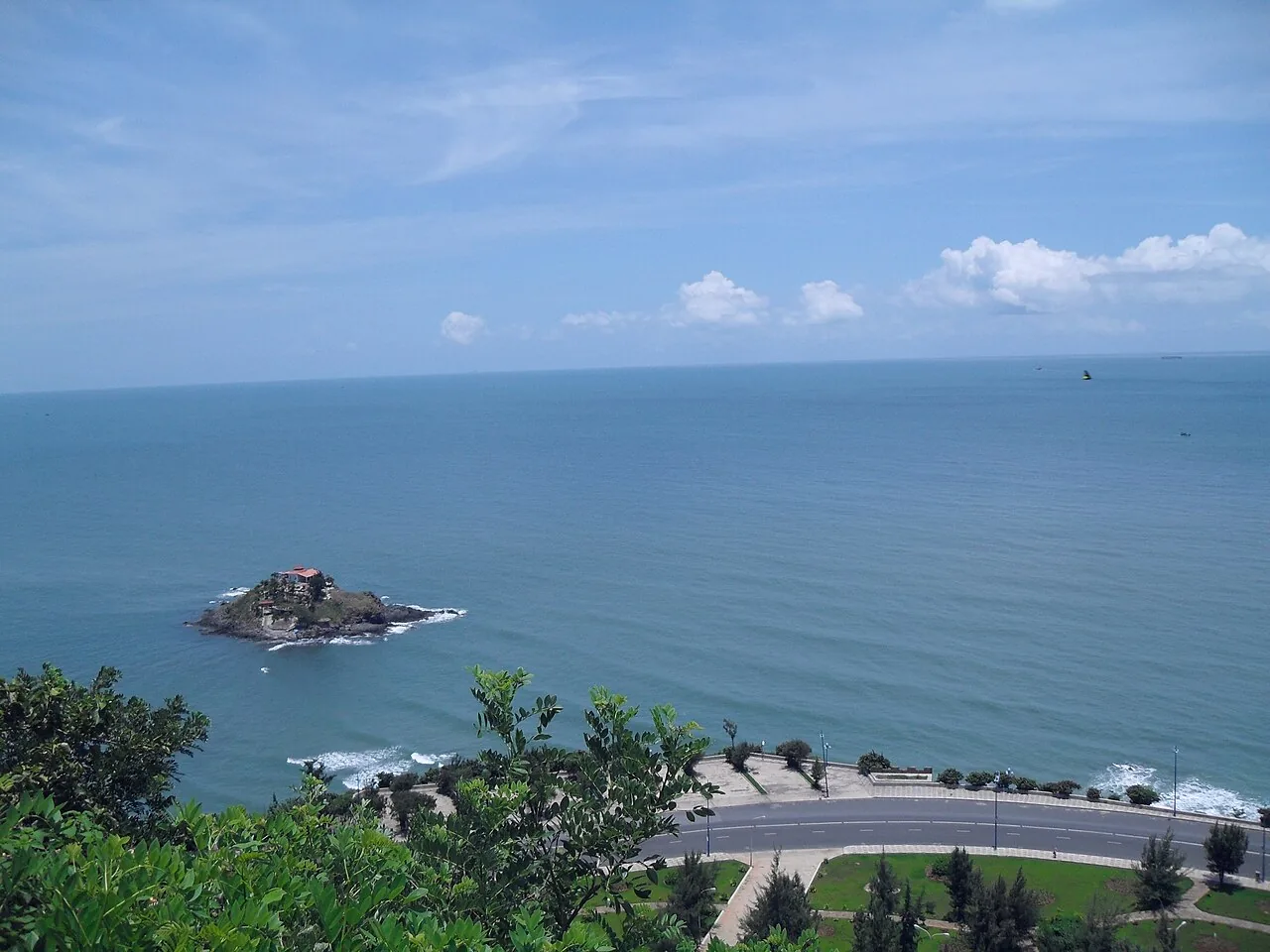 The 36-meter Christ statue overlooking Vung Tau peninsula and the South China Sea
