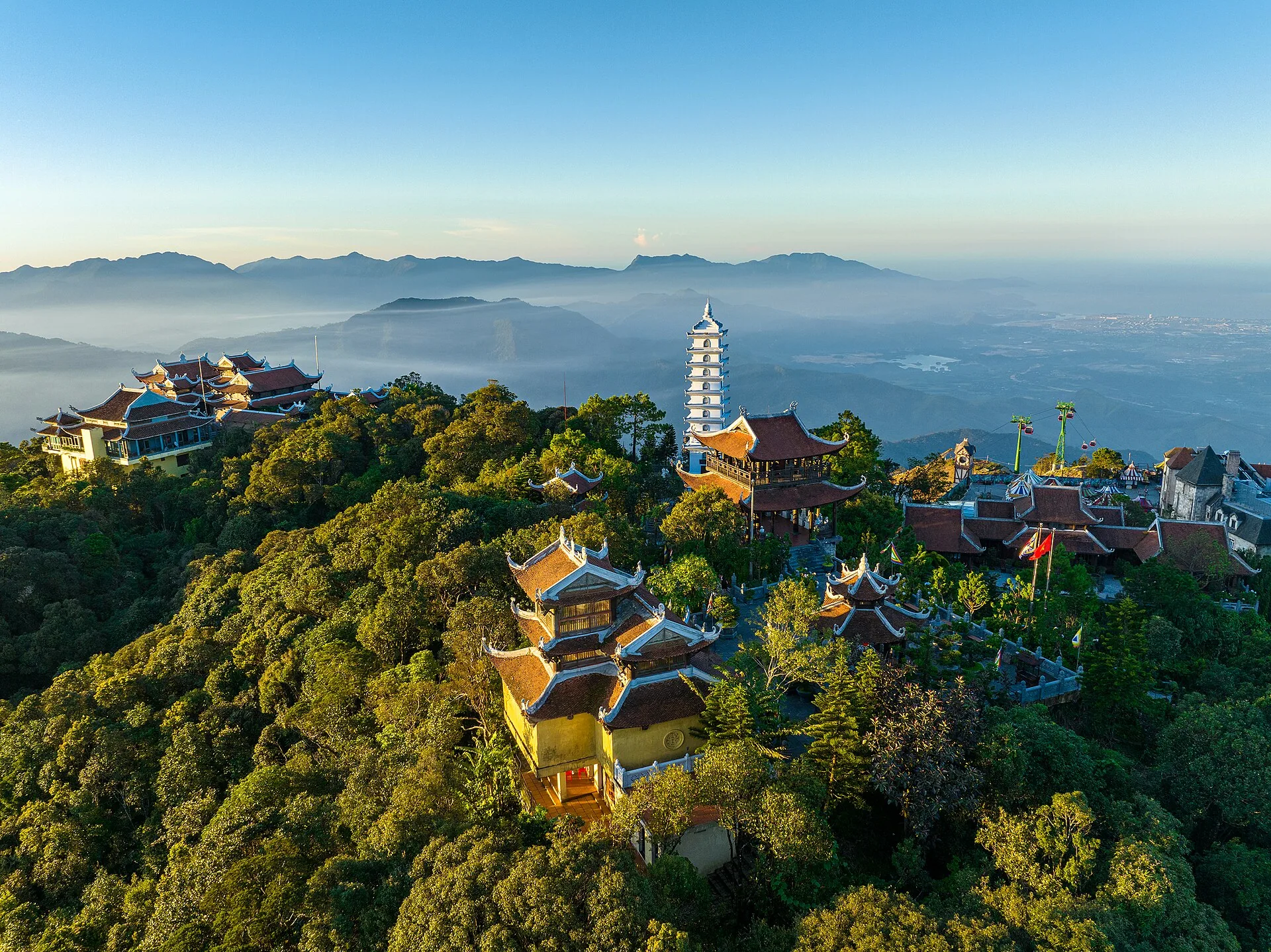 The ethereal morning mist rolling through Sapa valley at sunrise
