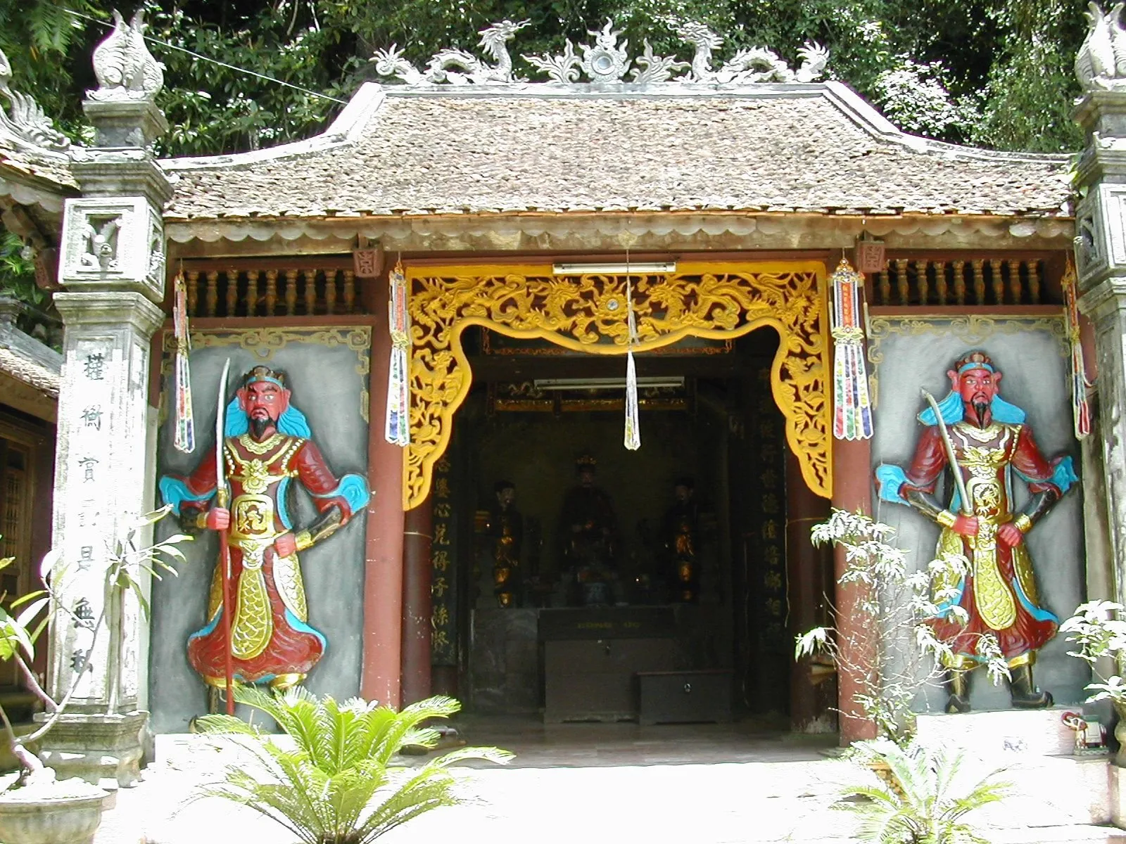 The temple gate at Perfume Pagoda, Hanoi